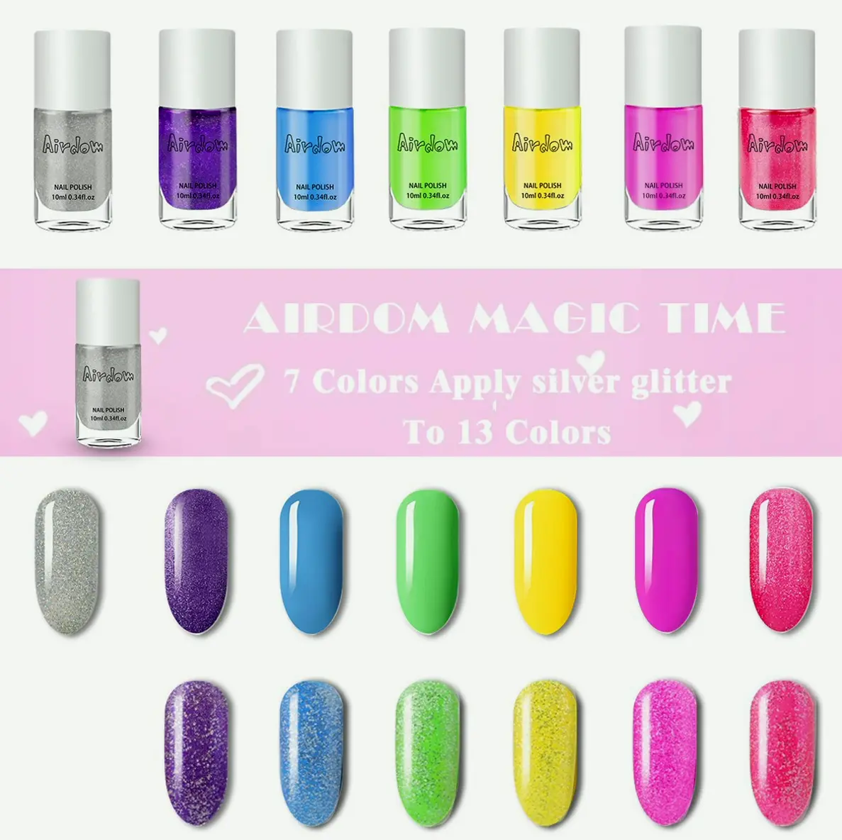 Children's Manicure Set - Safe Aqua Peel Off Toddler Kit