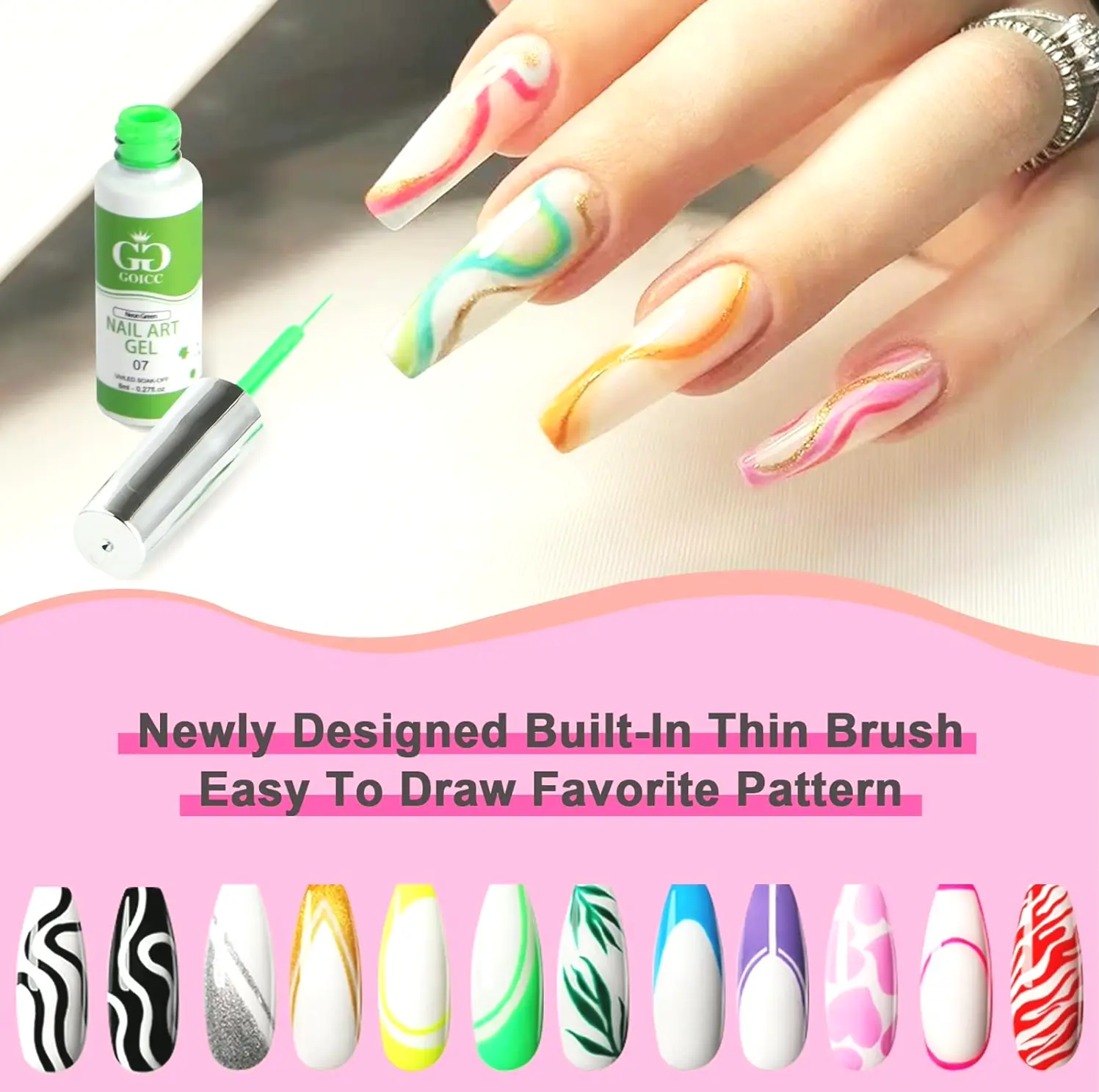 Nail Art Gel Paint Set