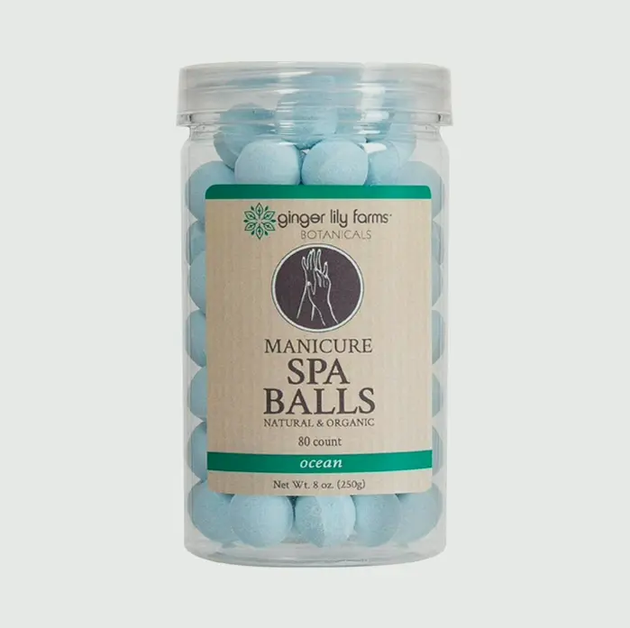 Ginger Manicure Spa Balls Ocean Scented, 80-Count