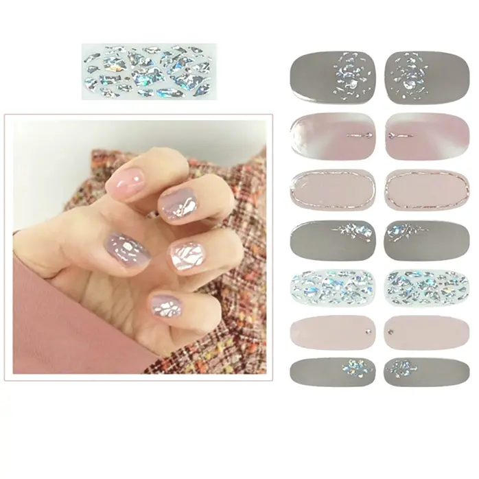 SIUSIO 112-Piece Nail Wraps Set Including Glass File
