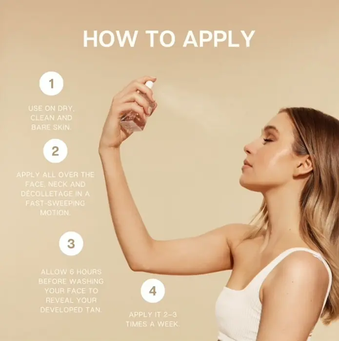 NUDA Face Tan Spray: Clear Self Tanning Mist with Pure Components (75)