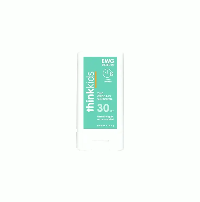 Thinkfreely Kids SPF 30 Mineral Sun Block Stick, 0.64 Oz, Waterproof Coral Safe