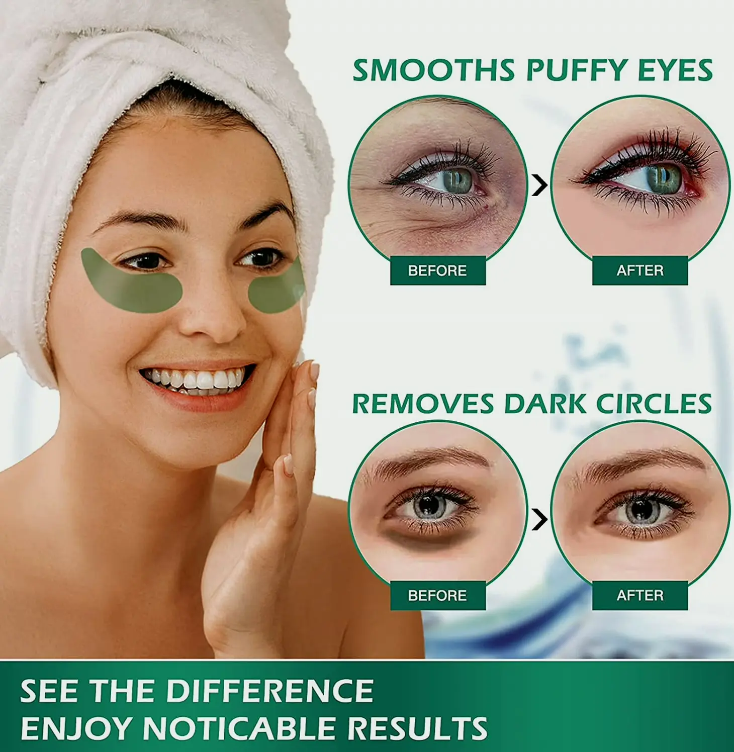Rejuvenating Under-Eye Patches with Collagen, Natural Treatment
