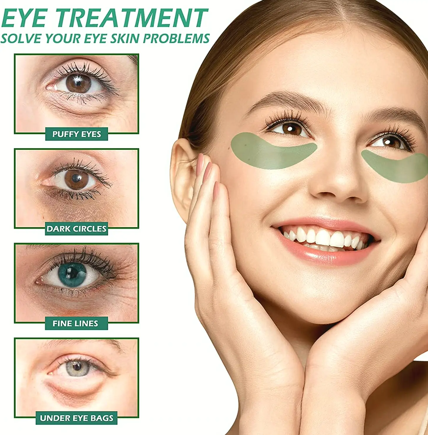 Rejuvenating Under-Eye Patches with Collagen, Natural Treatment