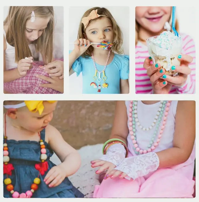 Children's Manicure Set - Safe Aqua Peel Off Toddler Kit