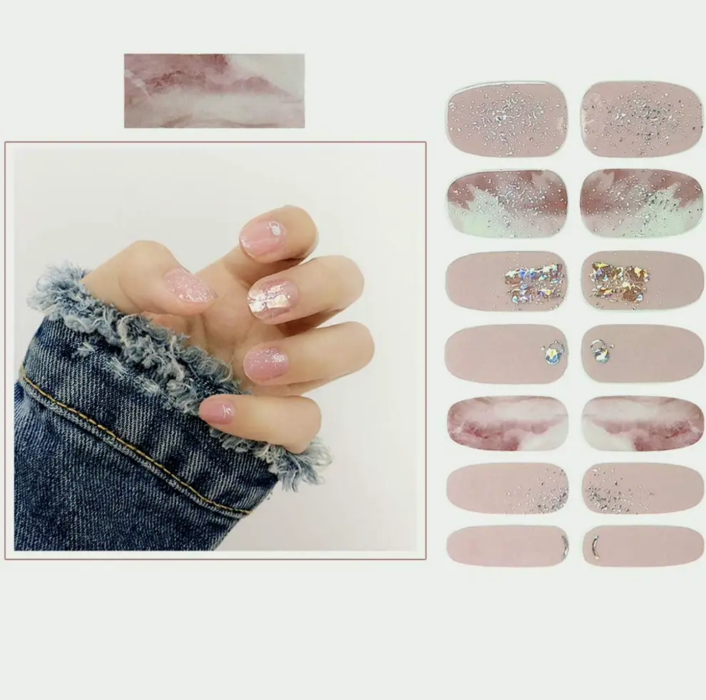 SIUSIO 112-Piece Nail Wraps Set Including Glass File