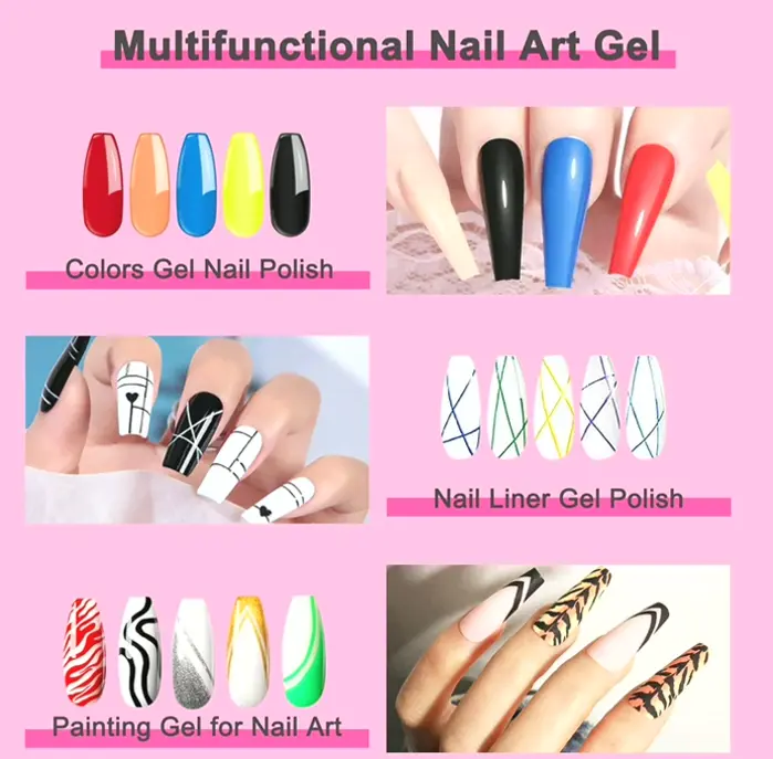 Nail Art Gel Paint Set