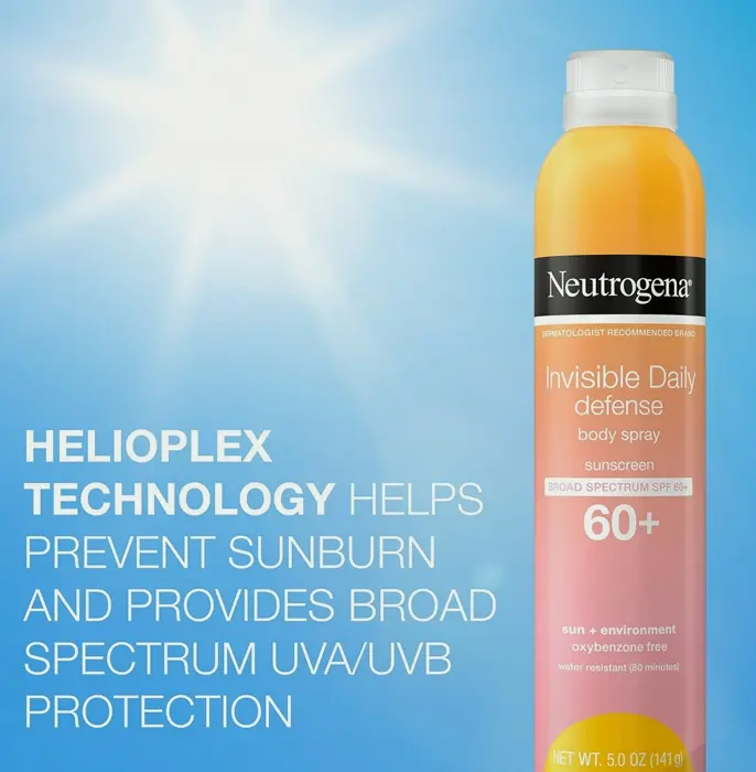 Dermacare Broad Spectrum SPF 60+ Sunscreen Spray, Body Protection, 5.0 oz