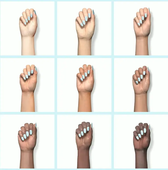 FZANEST's Baby Blue Polish Nail Lacquer for Warm Season