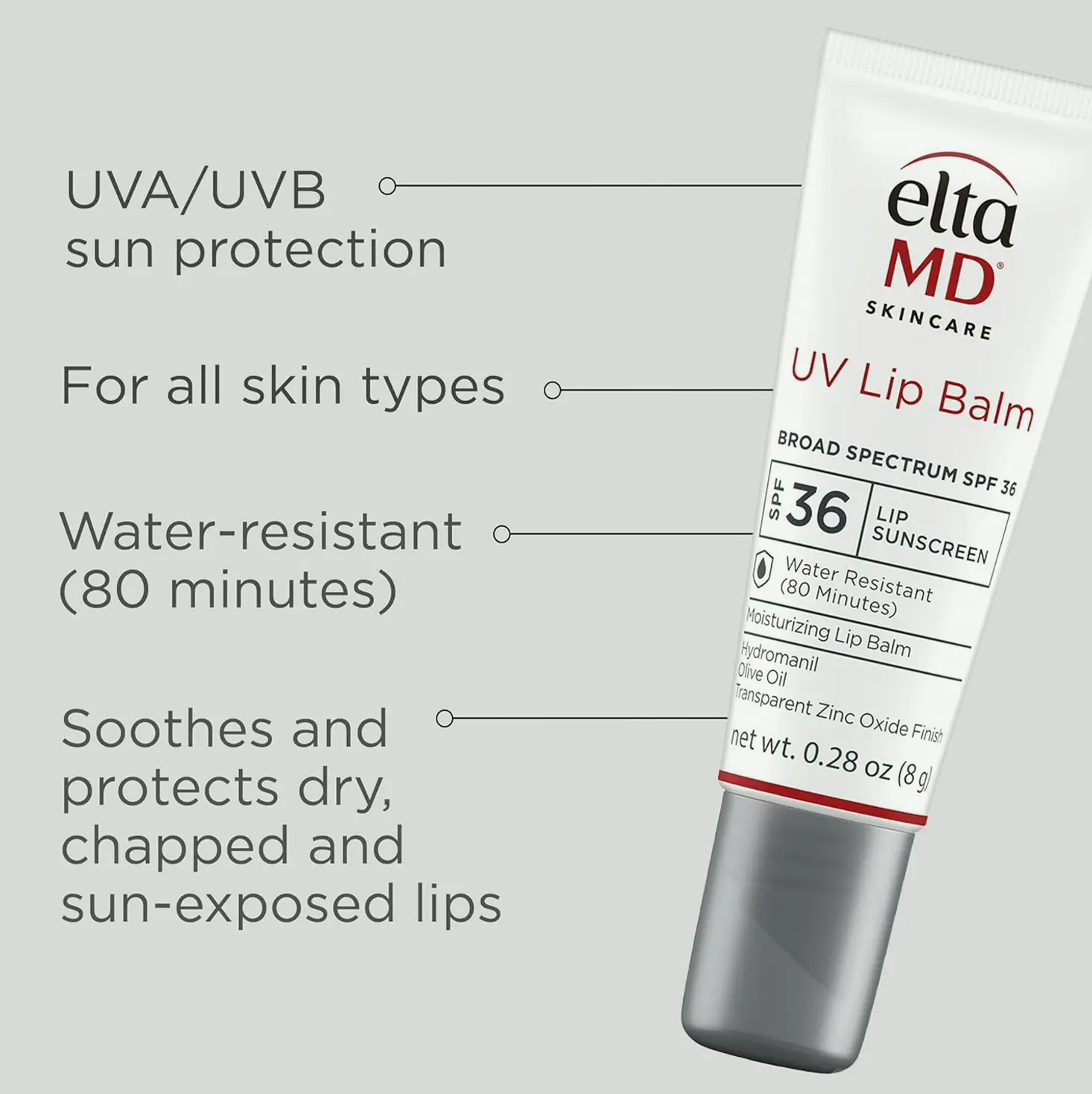 Elta MD UV Lip Sunscreen with SPF Protection - 0.28 oz