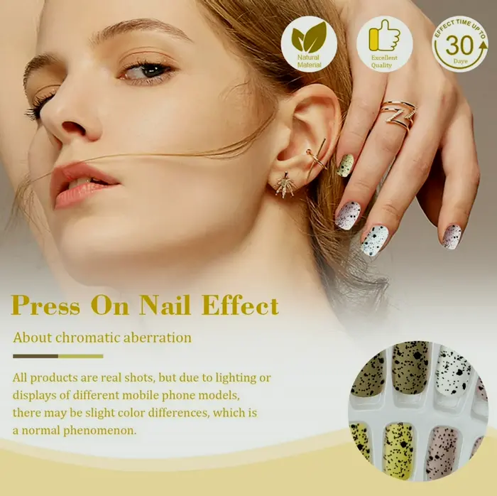Trendy Easter Press-On Nails Kit with Fun
