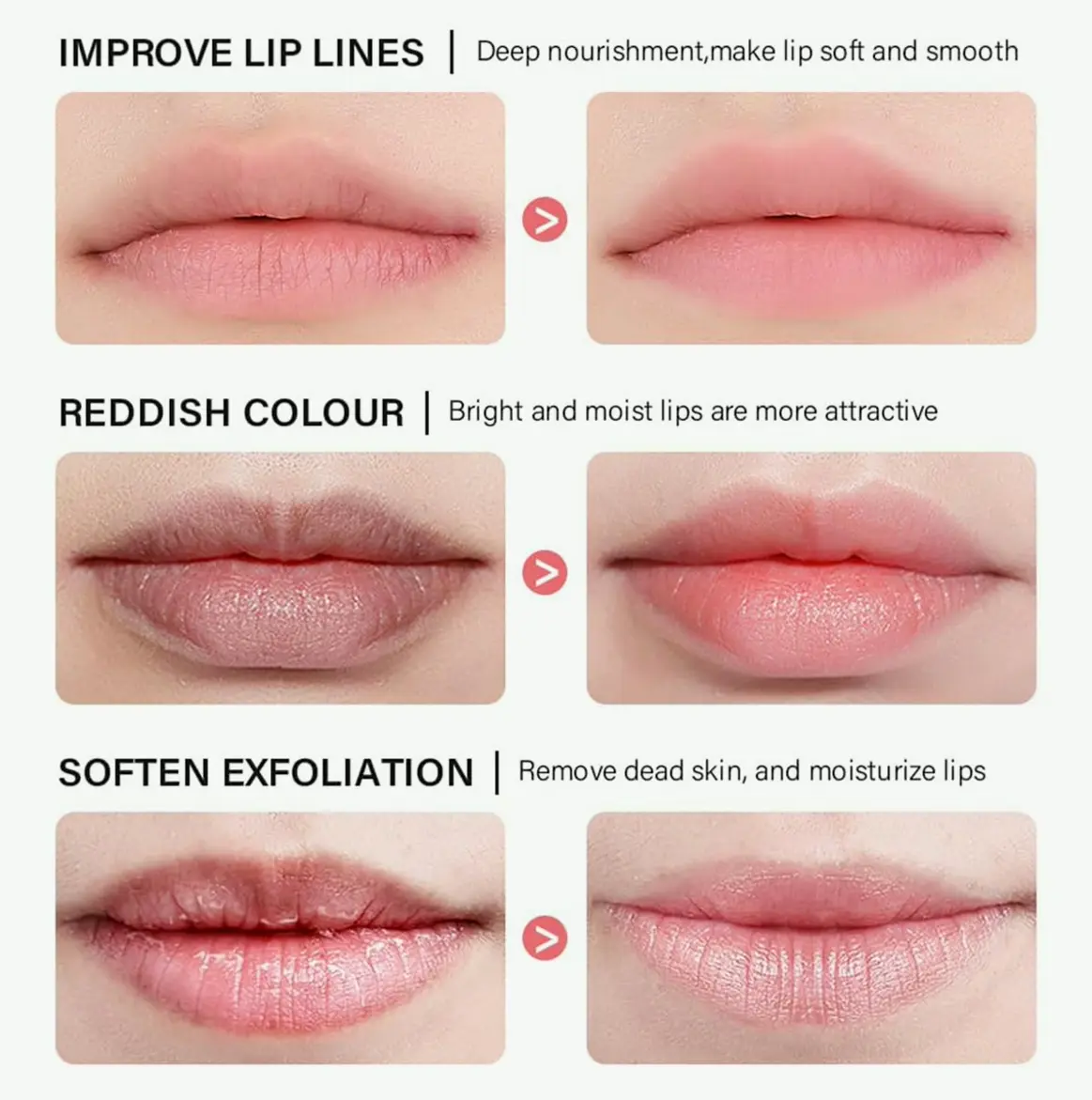 Moisturizing Lip Mask, Long-lasting Night Care, Reduces Dry Lips (Berry) 0.7 OZ