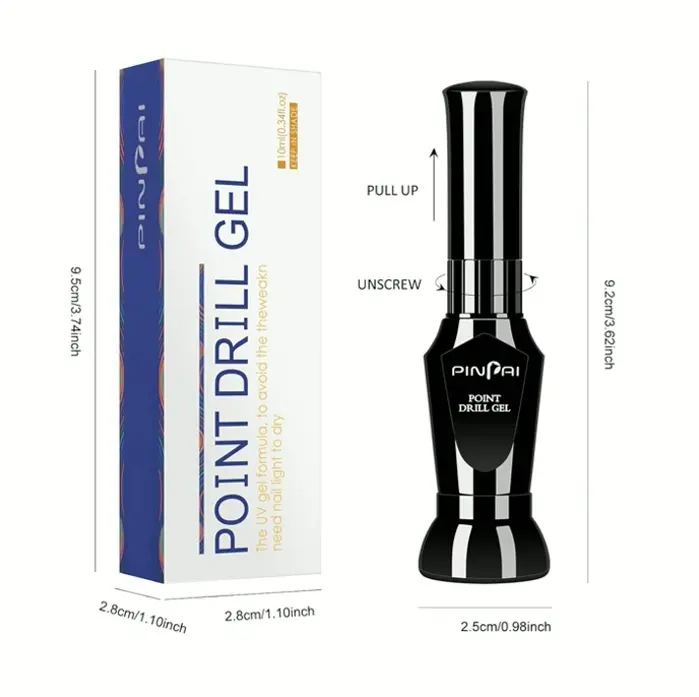 Ownest 2 Pcs Nail Glue Pen Resin Polishing Agent, Adhesive Decorative Crystal Diamond Accessory, Need Light - 10ml