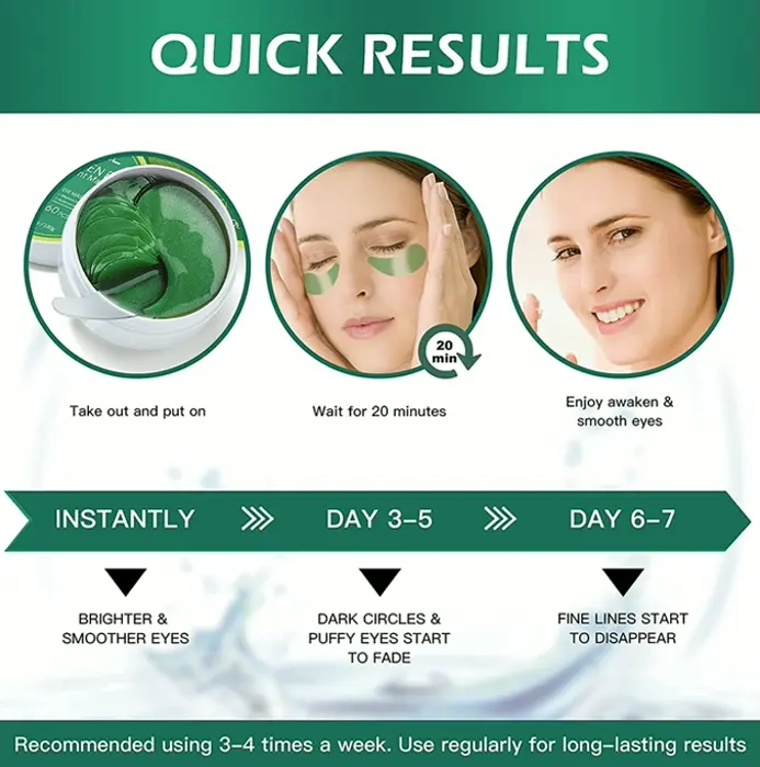 Rejuvenating Under-Eye Patches with Collagen, Natural Treatment