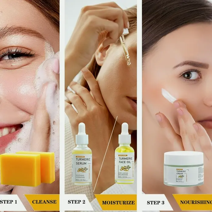 Five PCS Curcuma Skin Care Kit