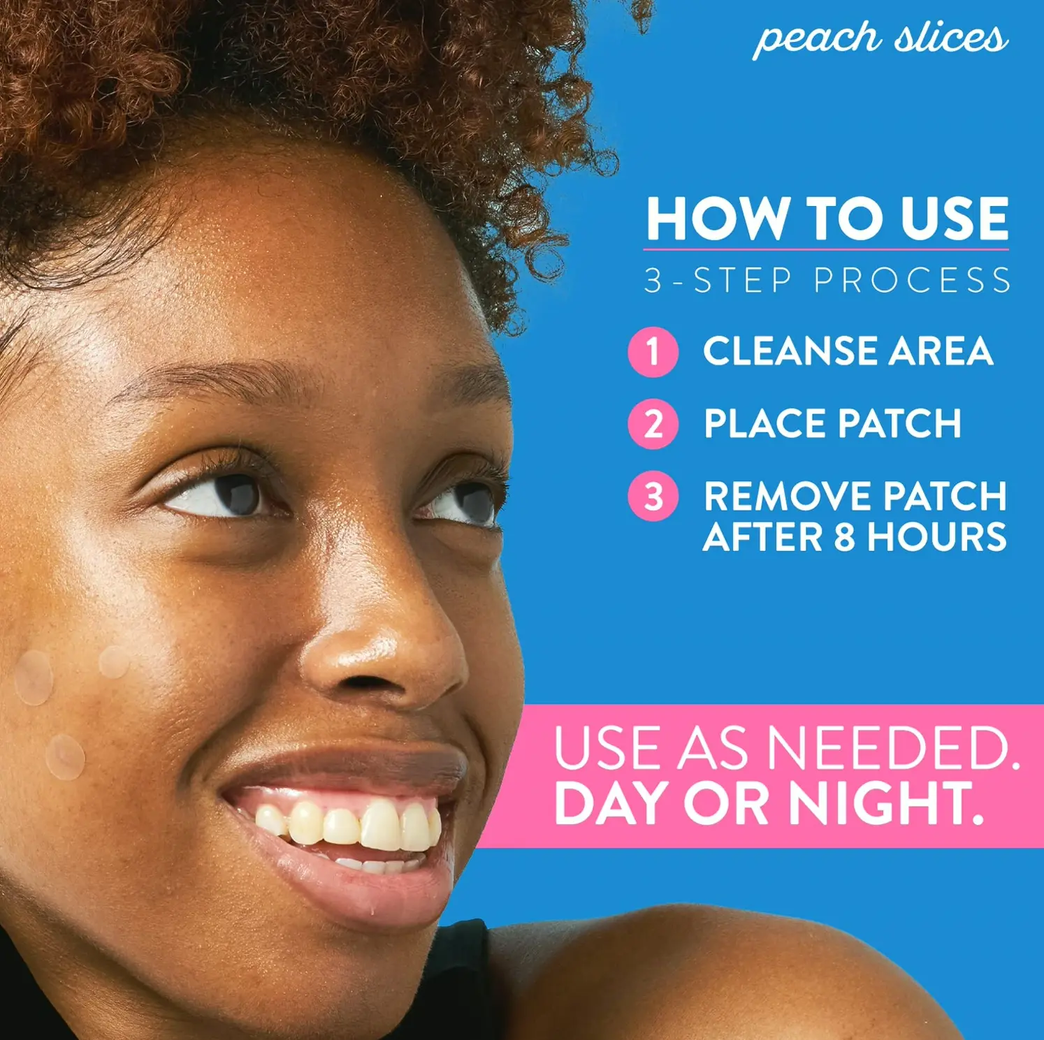 Peach Slices Acne Spot Dots: Hydrocolloid Pimple Stickers (Vegan)