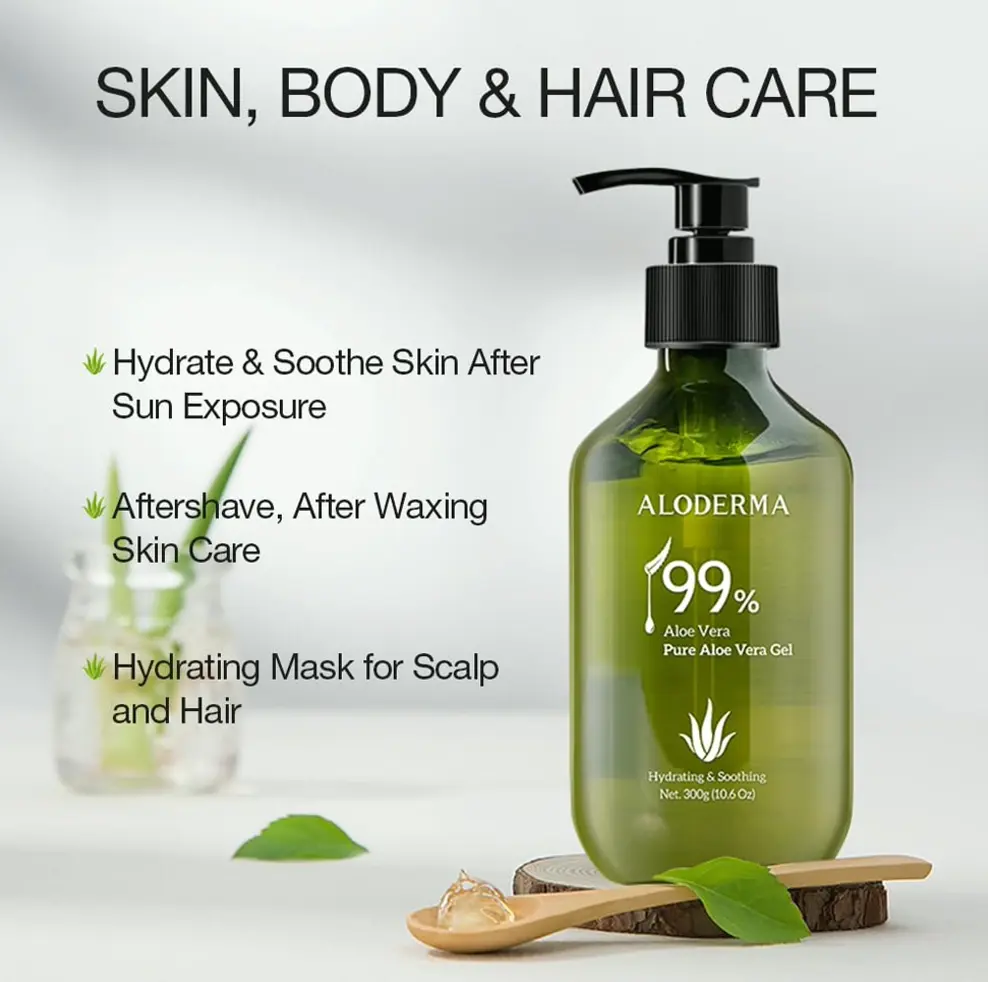Organic Aloe Vera Gel, Fast Processing, 10.6oz