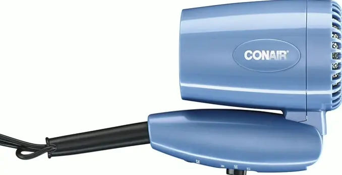 Portable Hair Dryer with Dual Voltage, Light, 1600W