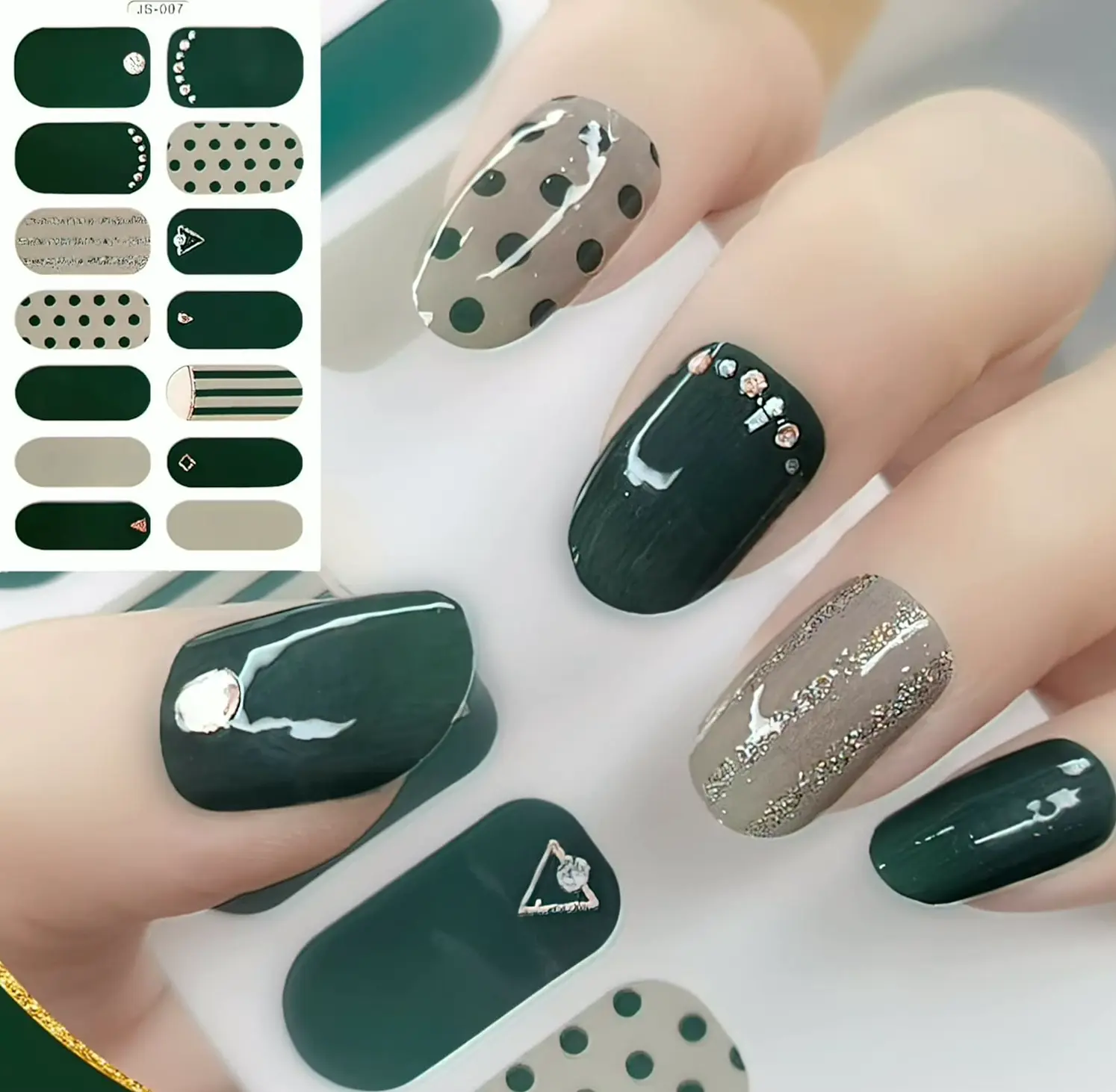 Stylish 3D Nail Decals from Sun&Beam for Ladies & Girls