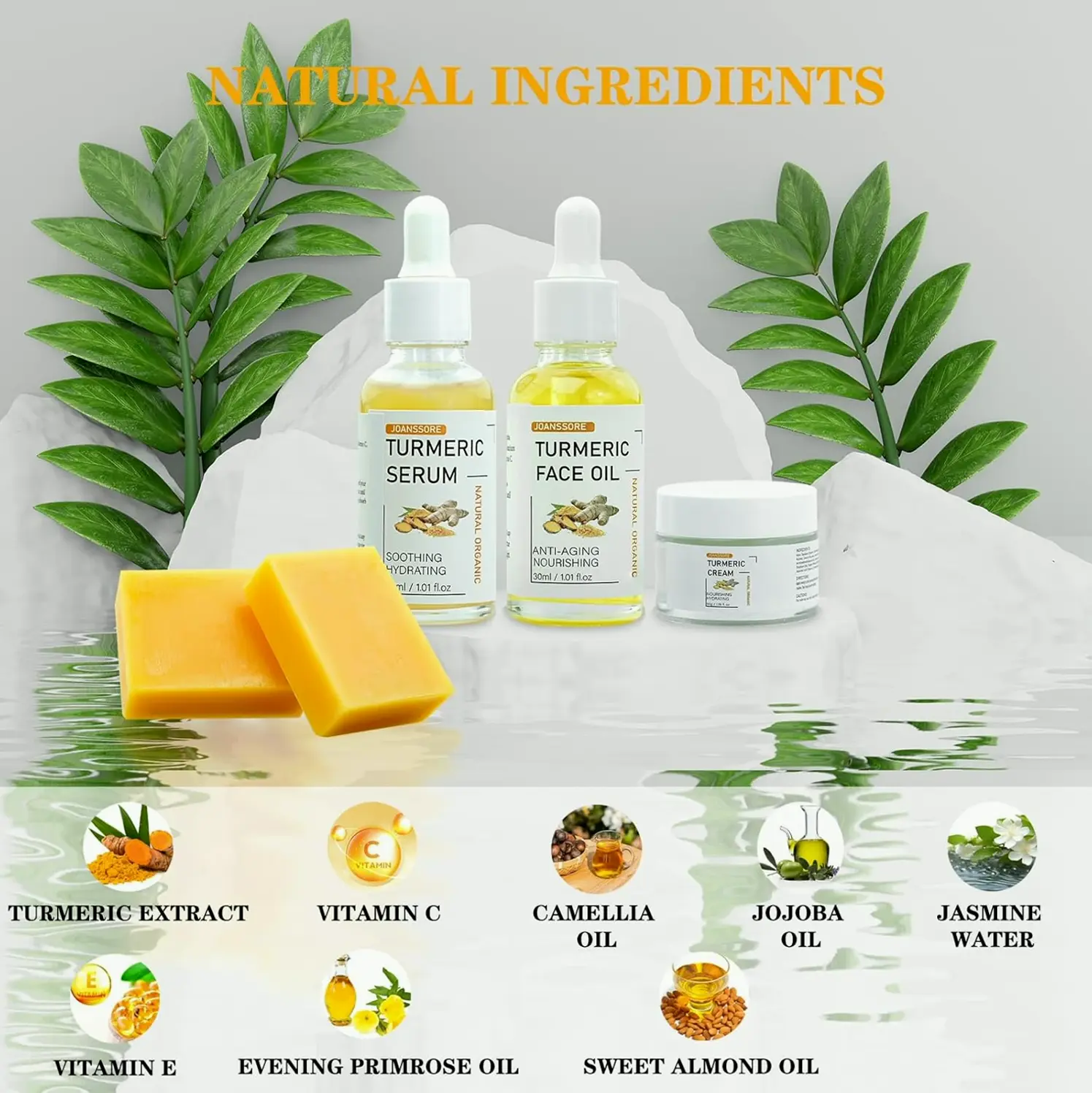 Five PCS Curcuma Skin Care Kit