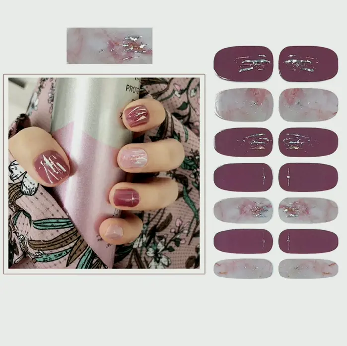 SIUSIO 112-Piece Nail Wraps Set Including Glass File