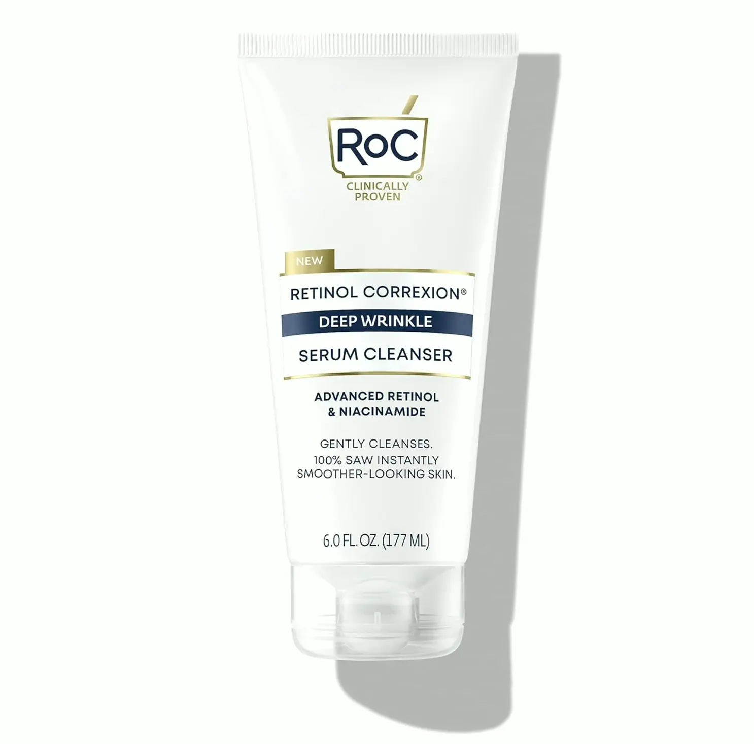 RoC Retinol Anti-Wrinkle Cleanser, 6-Ounce Container