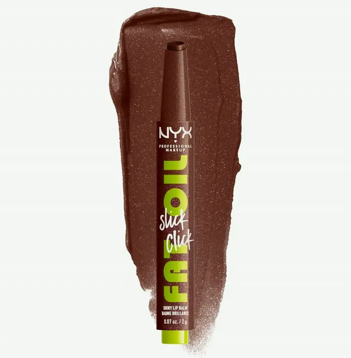 NYX Fat Oil Slick Apply, Featherweight, Pigmented Vegan Lip Balm