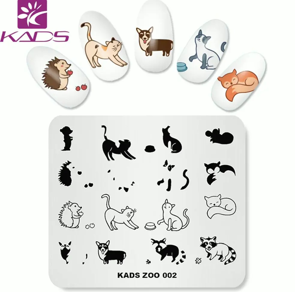 Adorable Creature Collection Nail Art Plate DIY Tool