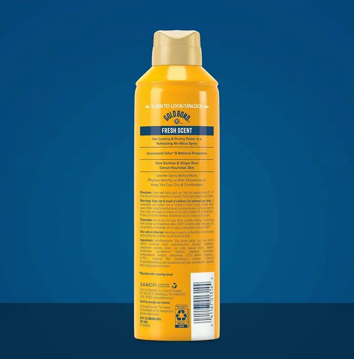 Gold Link Talcless Skin Dust Spritz, 7 oz, Crisp Fragrance