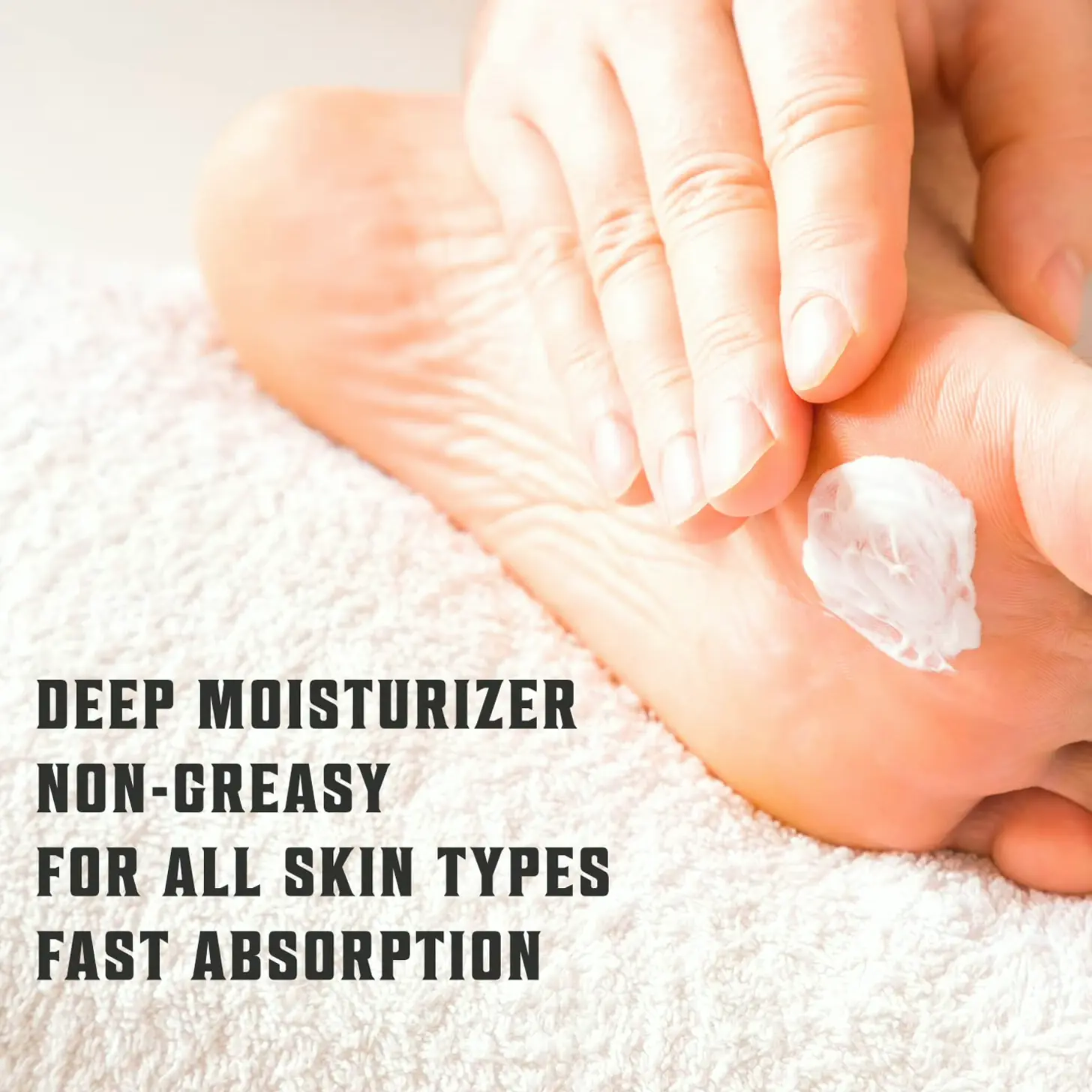 Tea Tree Feet Cream for Dry Heels with Mint (8oz)