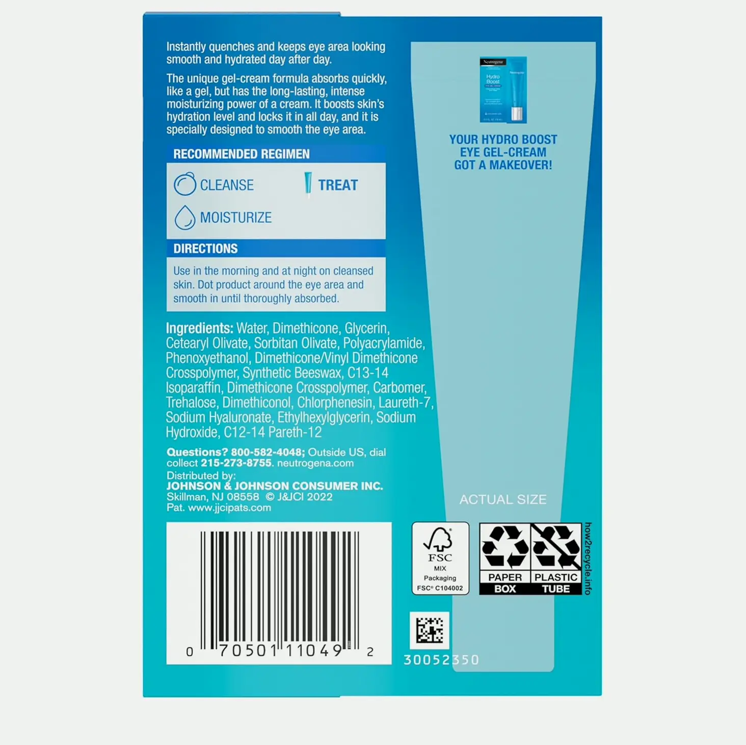 Moisturizing Eye Cream from Neutrogena with Hyaluronic 0.5 Ounces