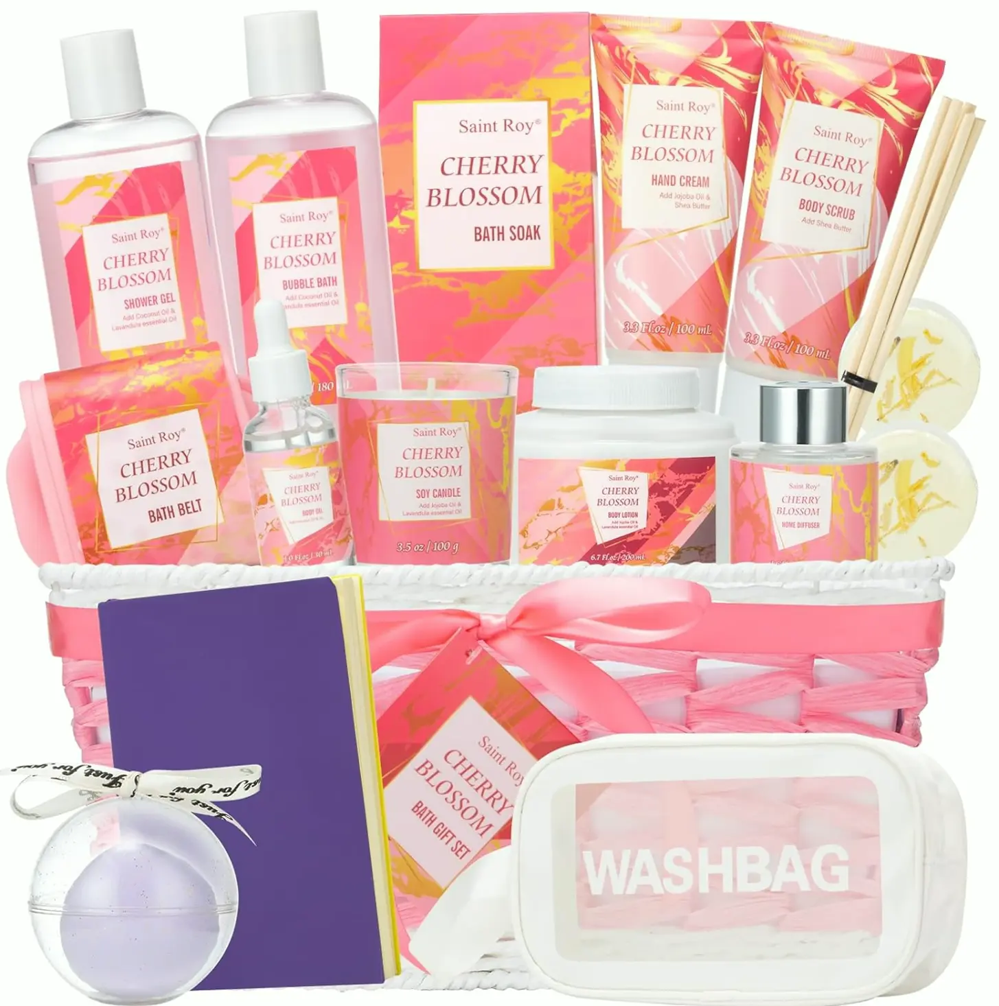 Mothers Day Gifting Sets Designed For Women, 18-Piece Spa & Body Present Set
