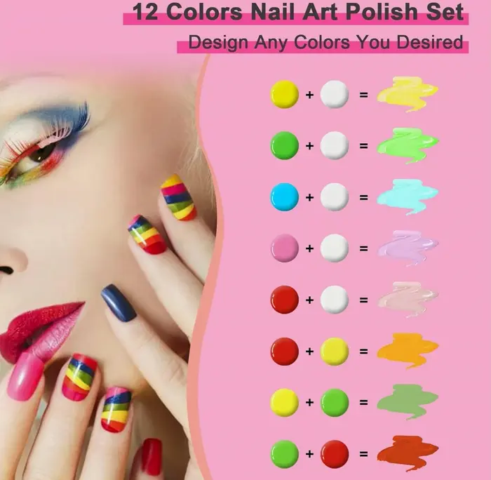Nail Art Gel Paint Set