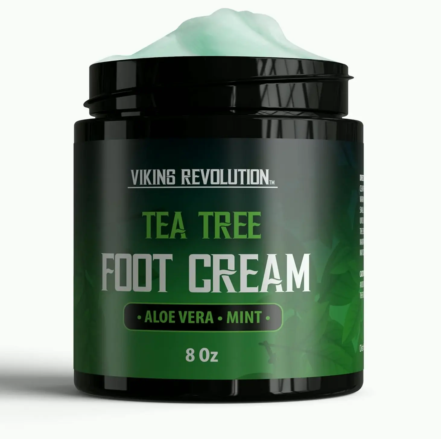 Tea Tree Feet Cream for Dry Heels with Mint (8oz)