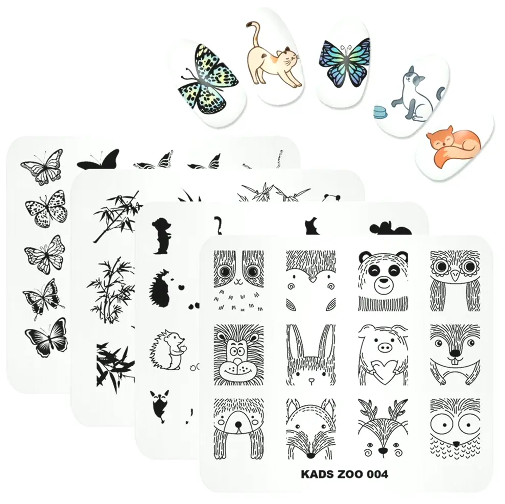 Adorable Creature Collection Nail Art Plate DIY Tool