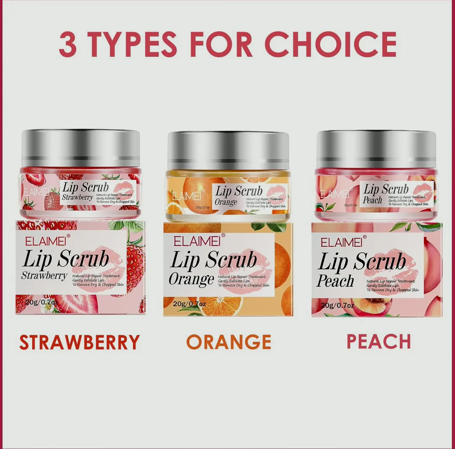 Lip Care Scrub, Natural Polish for Chapped Lips