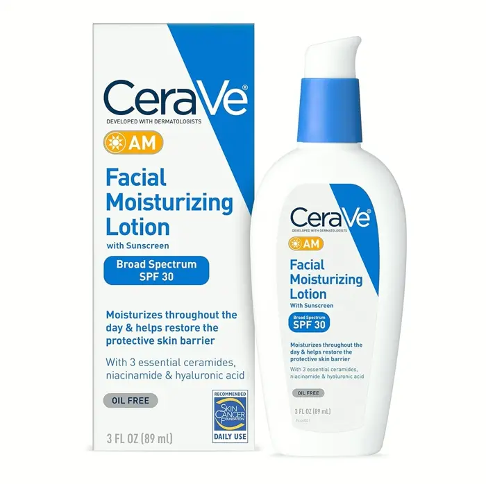 CeraVe's Morning Facial Moisturizing Lotion with SPF 30, Oil-Free