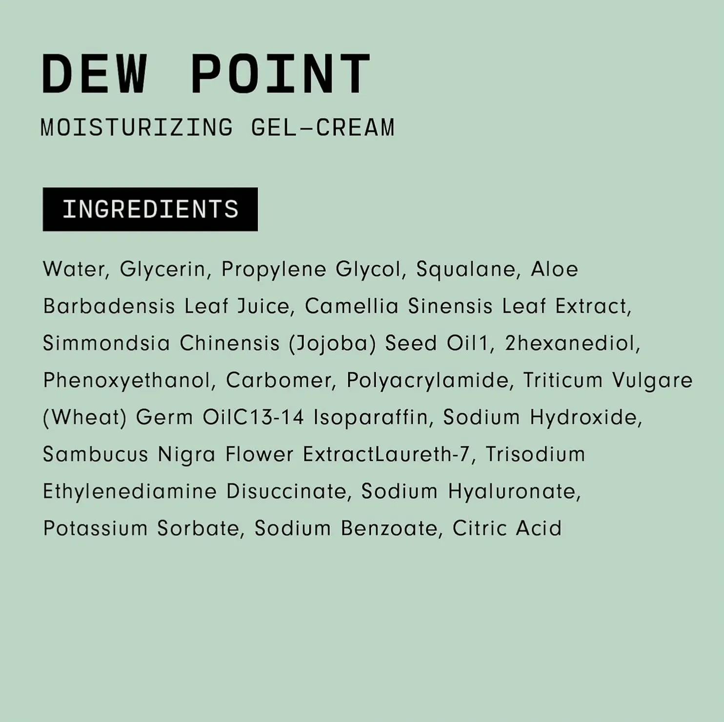 Dew Point Jelly Lotion for Face - Antioxidant Rich (2 fl oz)