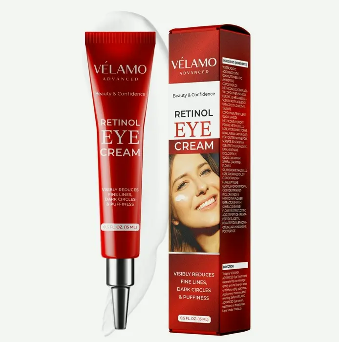 VELAMO Retinol Cream for Fine Lines & Dark Circles - 0.5oz