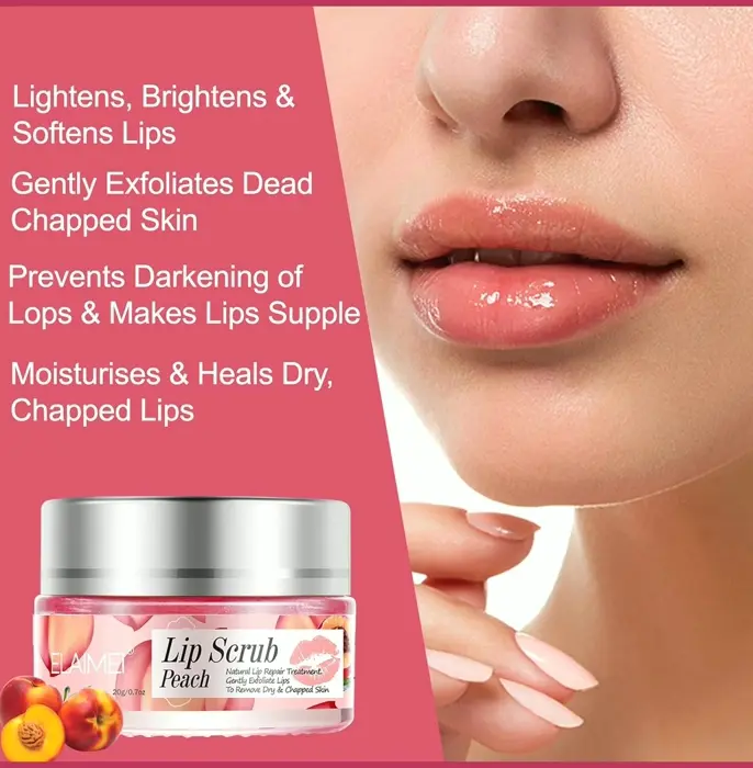 Lip Care Scrub, Natural Polish for Chapped Lips