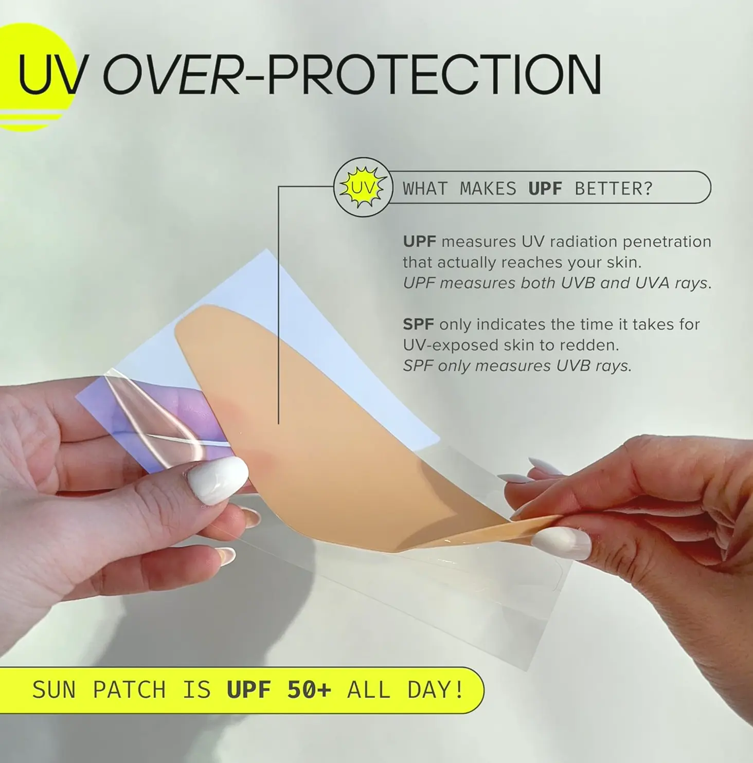 Reusable and Durable Silicone Sunblock Strips for Brow and Cervix