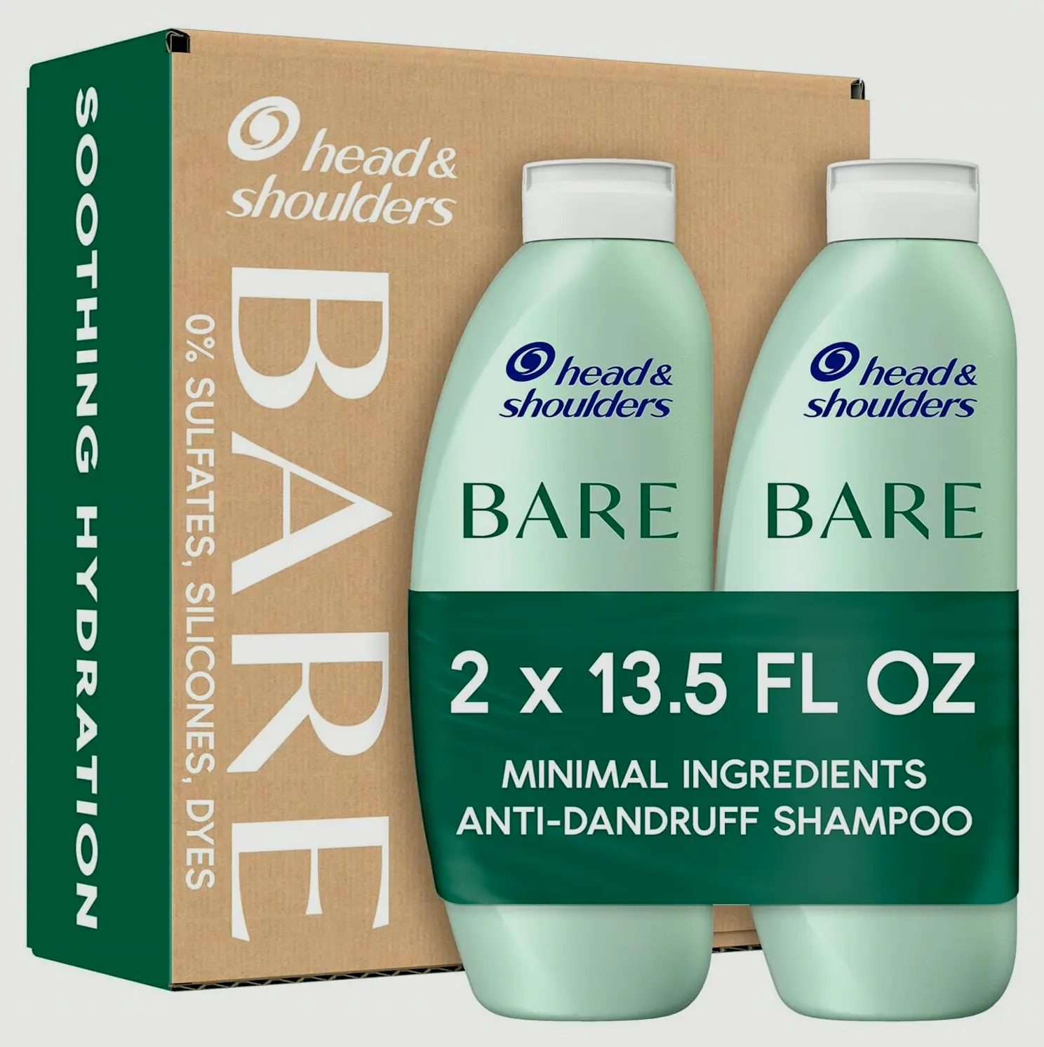 Head & Shoulders BARE Sulfate Free Dandruff Cleanser, 13.5 Bundle