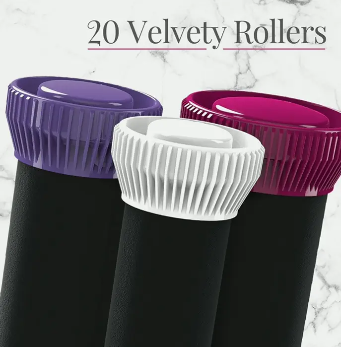 Remy Ion Style Setter, Twenty Velvet Rollers